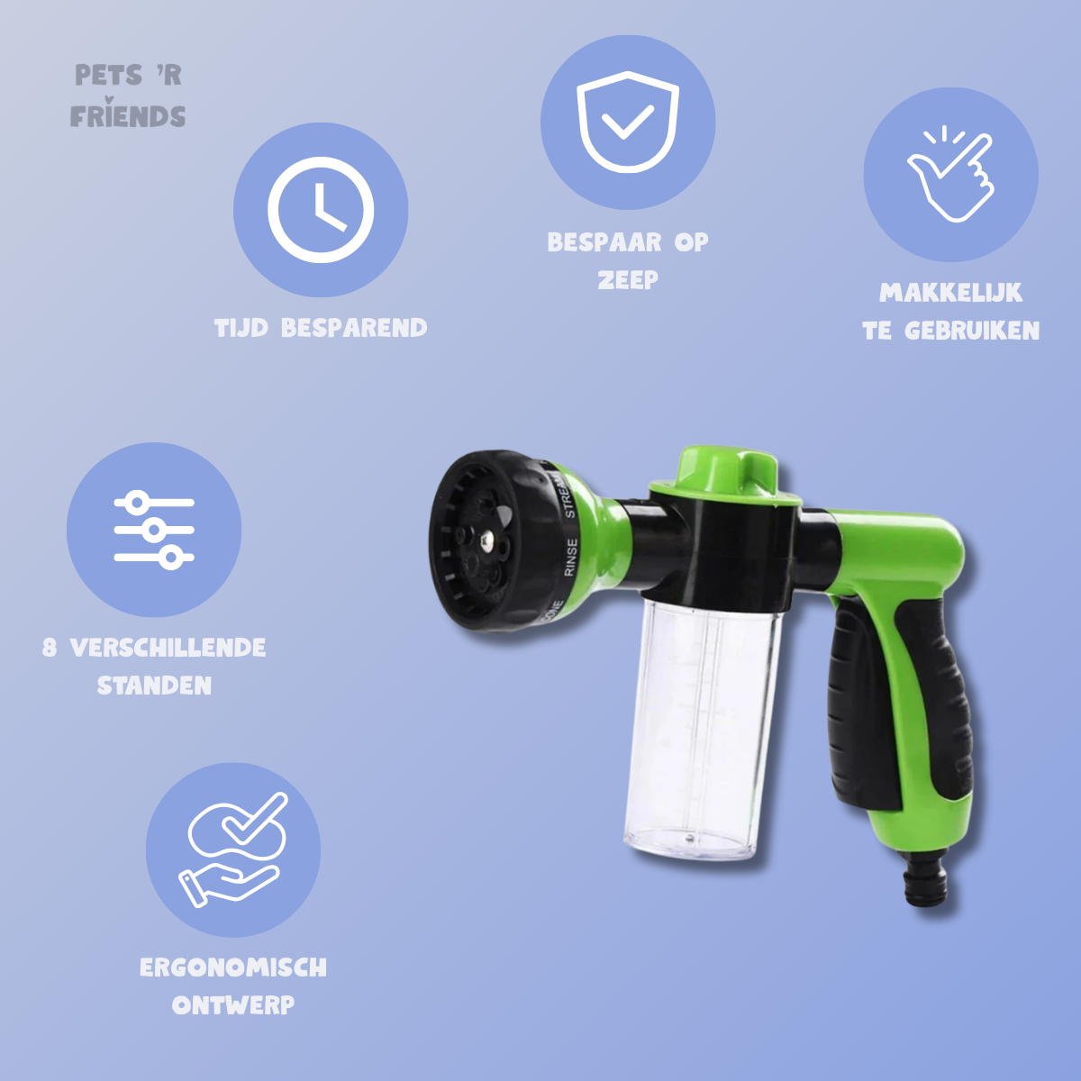 PetJet™ – De Slimme Sproeier voor Optimaal Resultaat bij elk Dier!