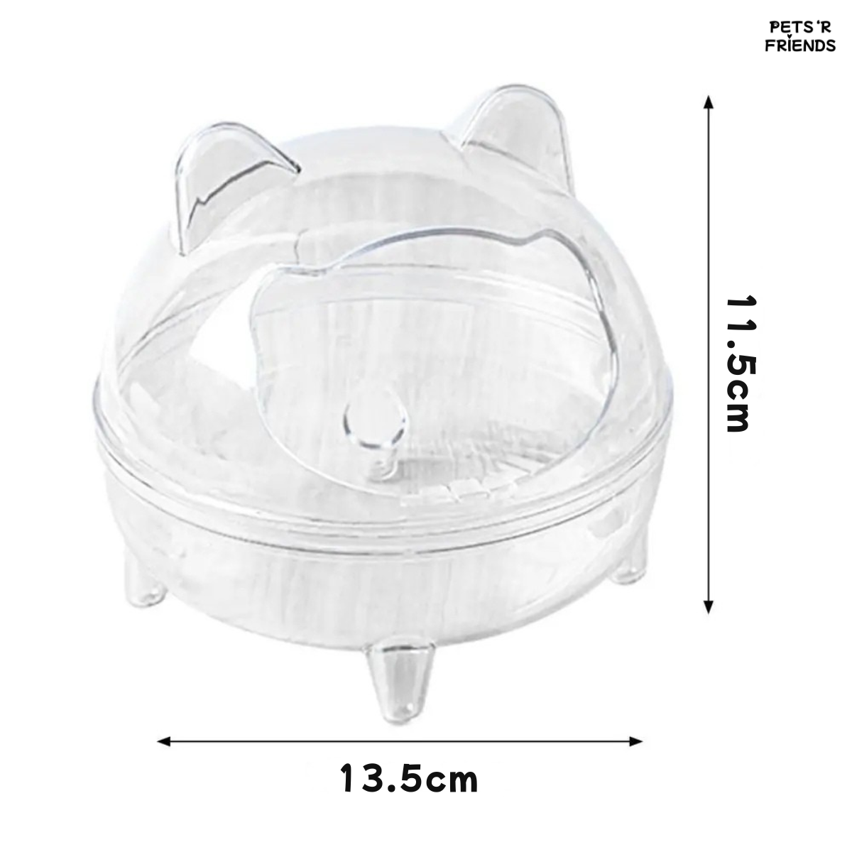 MiniDome™ - Hygiënisch, overzichtelijk en lekvrij zandbaden voor jouw hamster