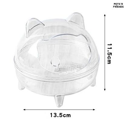 MiniDome™ - Hygiënisch, overzichtelijk en lekvrij zandbaden voor jouw hamster